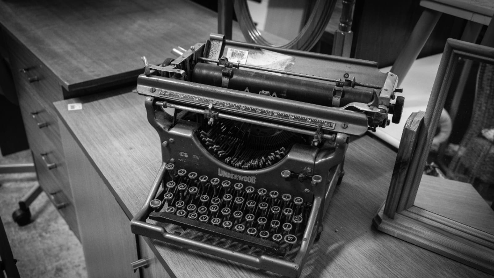 Photograph of vintage typewriter